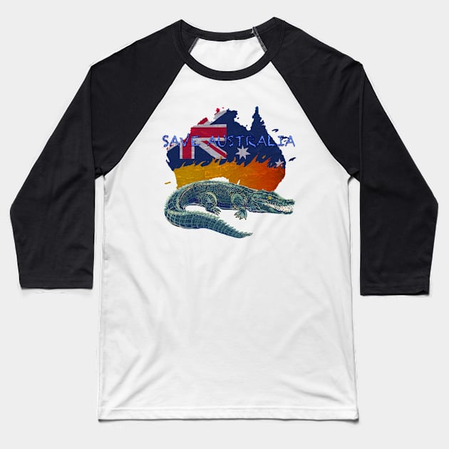 Save Australia Crocs Baseball T-Shirt by AlexandraHallPinner